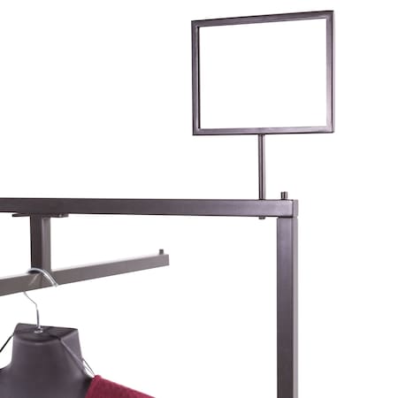 Econoco Linea 5-1/2''x7'' Landscape Sign Holder W/ One 4'' Swedged Stem, 4PK LNSH57